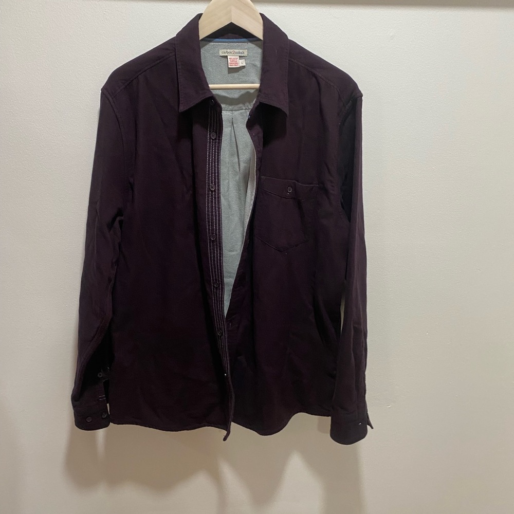 Purple button up